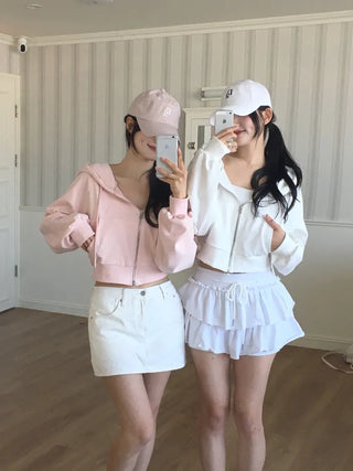 (5 colors) DR Balloon Cropped Hoodie