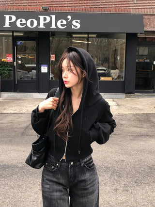(5 colors) DR Balloon Cropped Hoodie