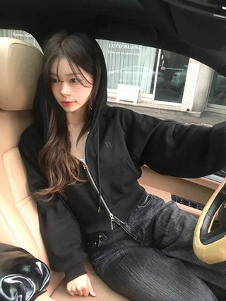 (5 colors) DR Balloon Cropped Hoodie