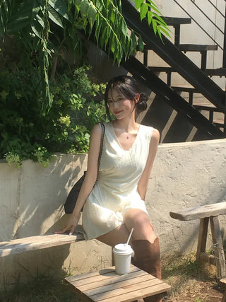 [2pcs] Chiffon Blouse and Pants Set