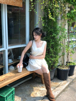 [2pcs] Chiffon Blouse and Pants Set