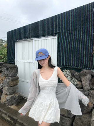 Flared knit dress