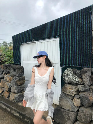 Flared knit dress
