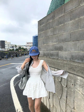 Flared knit dress
