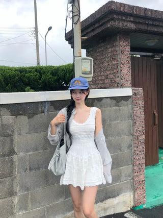 Flared knit dress