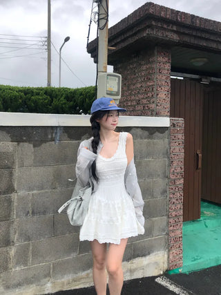 Flared knit dress