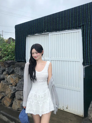 Flared knit dress