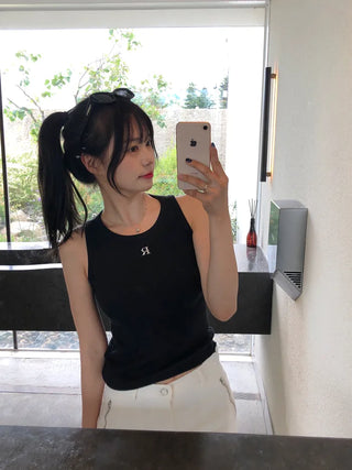 Day Slim Rib Sleeveless Top (4 colors)