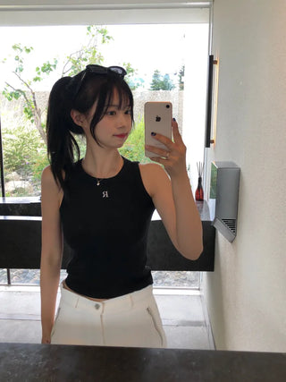 Day Slim Rib Sleeveless Top (4 colors)