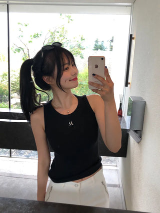 Day Slim Rib Sleeveless Top (4 colors)