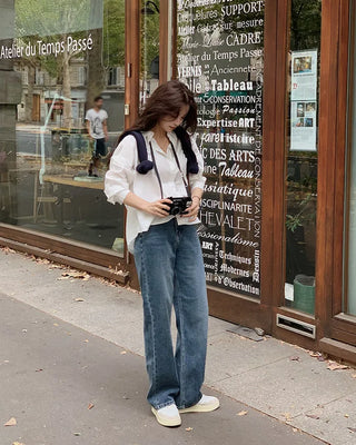 Wide Denim Pants - 4 sizes