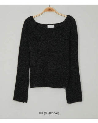 Slim-fit long-sleeved knit