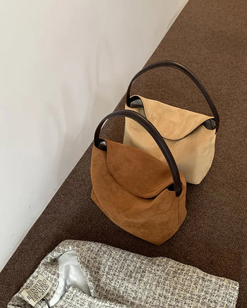 Autumn/Winter Daily Suede Tote Bag
