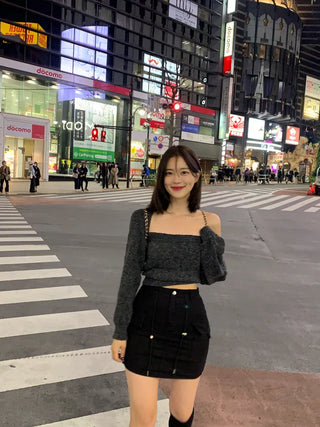 [Lined] String Cargo Skirt (3 colors)