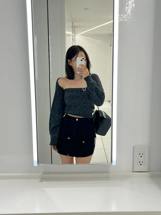 [Lined] String Cargo Skirt (3 colors)