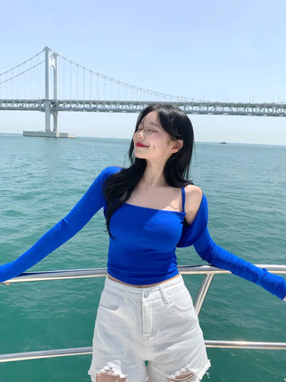 [SET] Sleeveless Bolero Set (7 colors)