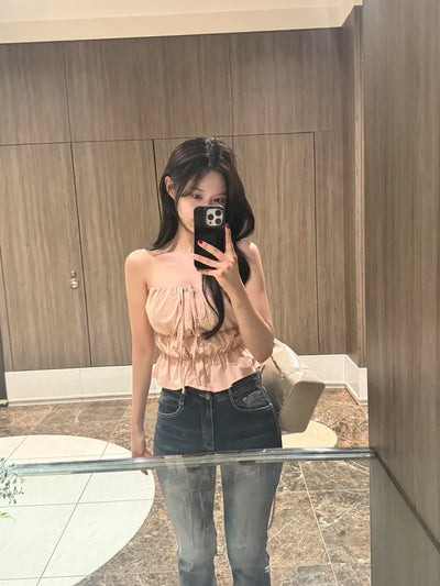 [2-Way] Strap Top Blouse (4 colors)