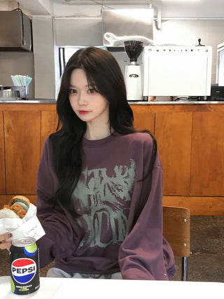 [UNISEX] Painted Oversized Sweatshirt