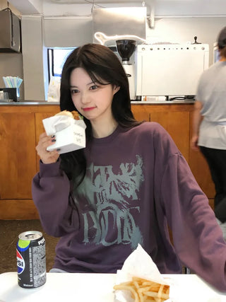 [UNISEX] Painted Oversized Sweatshirt