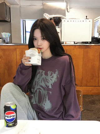 [UNISEX] Painted Oversized Sweatshirt