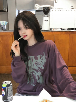 [UNISEX] Painted Oversized Sweatshirt