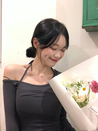 [3-way] Layered Sleeveless Long-Sleeve T-Shirt Set