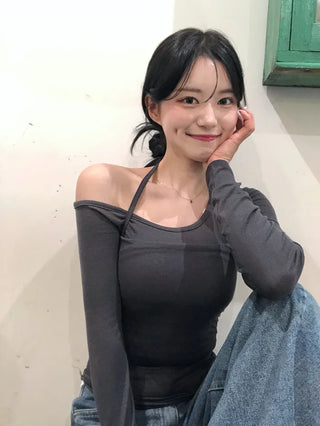 [3-way] Layered Sleeveless Long-Sleeve T-Shirt Set