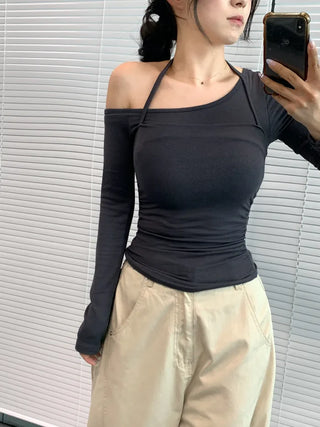 [3-way] Layered Sleeveless Long-Sleeve T-Shirt Set