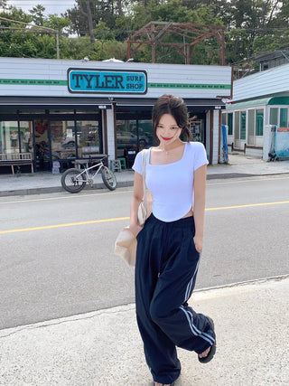 Elastic waist pants (2 colors)
