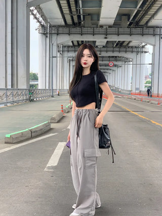 Summer drawstring cargo pants (5 colors)