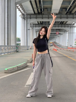 Summer drawstring cargo pants (5 colors)
