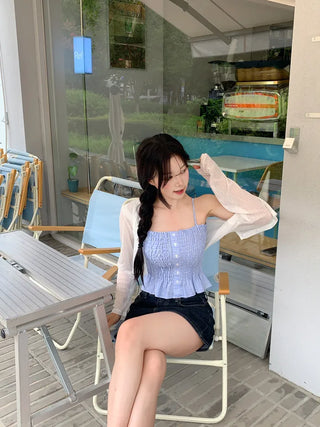 See-through summer cardigan