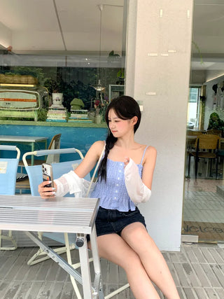 See-through summer cardigan