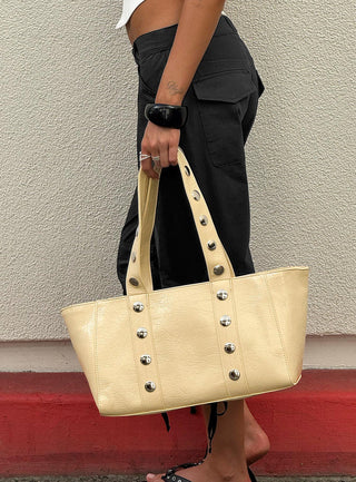 Fever Dreams Eyelet Shoulder Bag Yellow