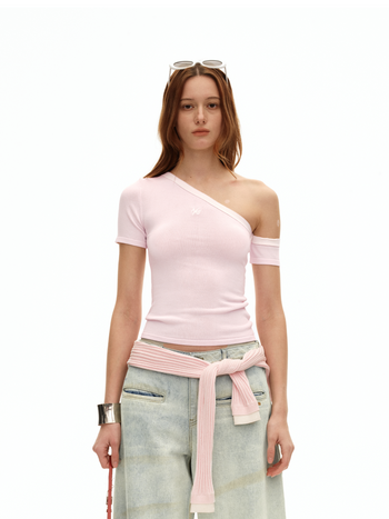 Primrose Pink Sculptural Graphic Tee