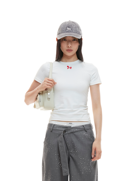 Pearl White Pony Tee