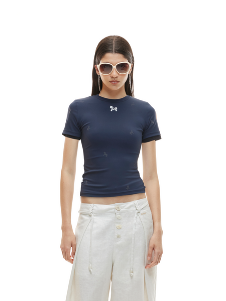 Indigo Blue Pony Tee