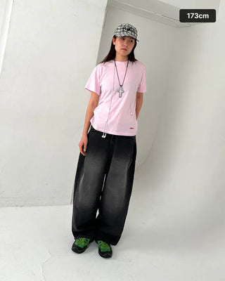(ORIGINAL) Block Logo Basic Half T-Shirt