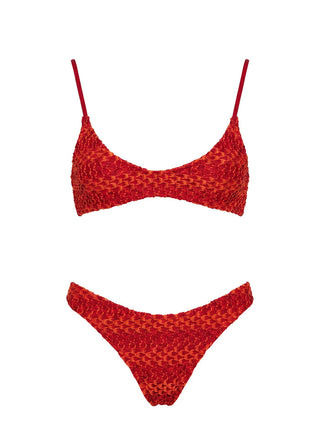 Elouana Scoop Bikini Top Red