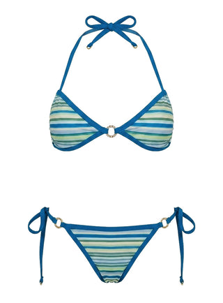 Idola Bikini Top Blue Stripe