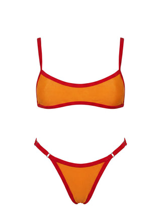 Beasley Cheeky Bikini Bottoms Orange / Red