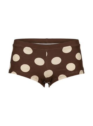 Lemmi Swim Short Brown Polka Dot