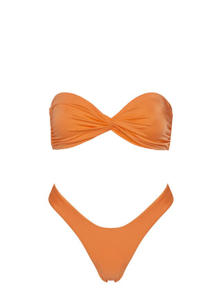 Tamrali Bandeau Bikini Top Orange
