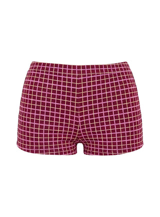 Aderis Micro Shorts Red Check
