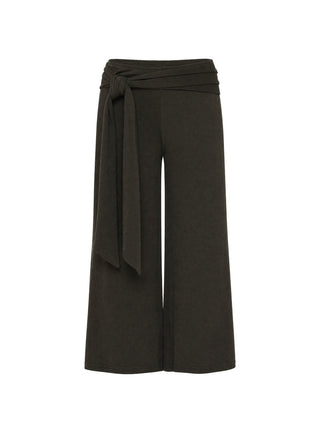 Allena Gaucho Tie Detail Shorts Slate