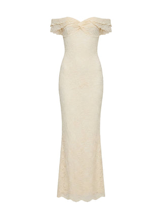 Anabeila Strapless Maxi Dress Lemon