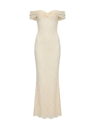 Anabeila Strapless Maxi Dress Lemon