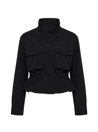 Annisa Funnel Neck Jacket Black