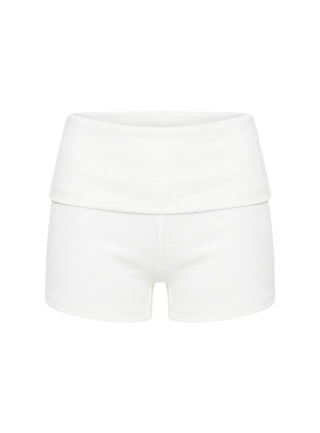 Baseline Low Rise Rib Shorts White