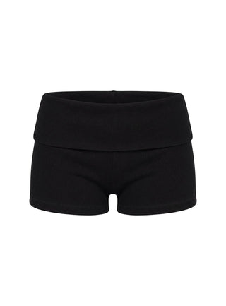 Baseline Low Rise Rib Shorts Black